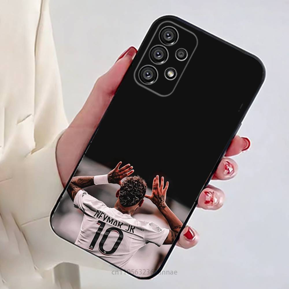 Etui Na Telefon Piłka Nożna N-Neymar 10 Dla Samsung Galaxy A13,21s,22,31,32,52,53,71,80,A91 Miękka Czarna Obudowa