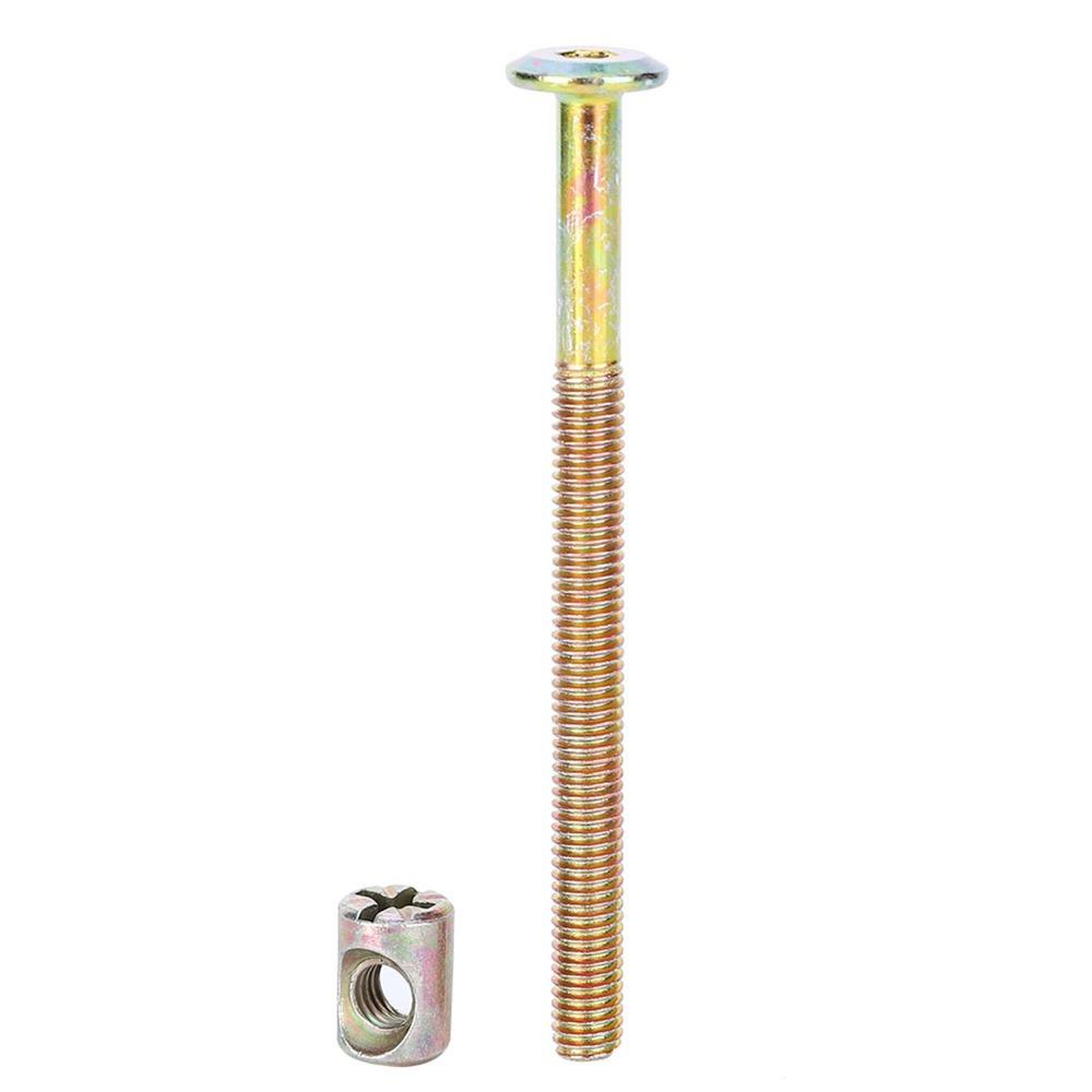 10pcs Spare Parts Barrel Bolt Nuts Zinc Plated Crib Screws  Beds Headboards Cots