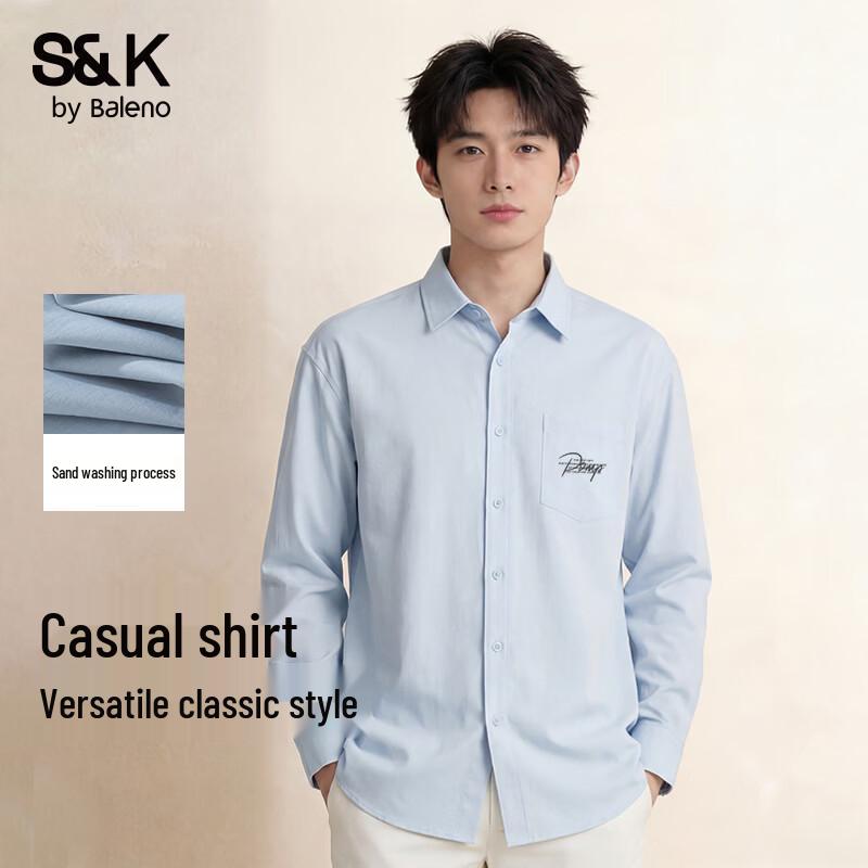 Baleno S&K Men s Collared Loose Fit Shirt L