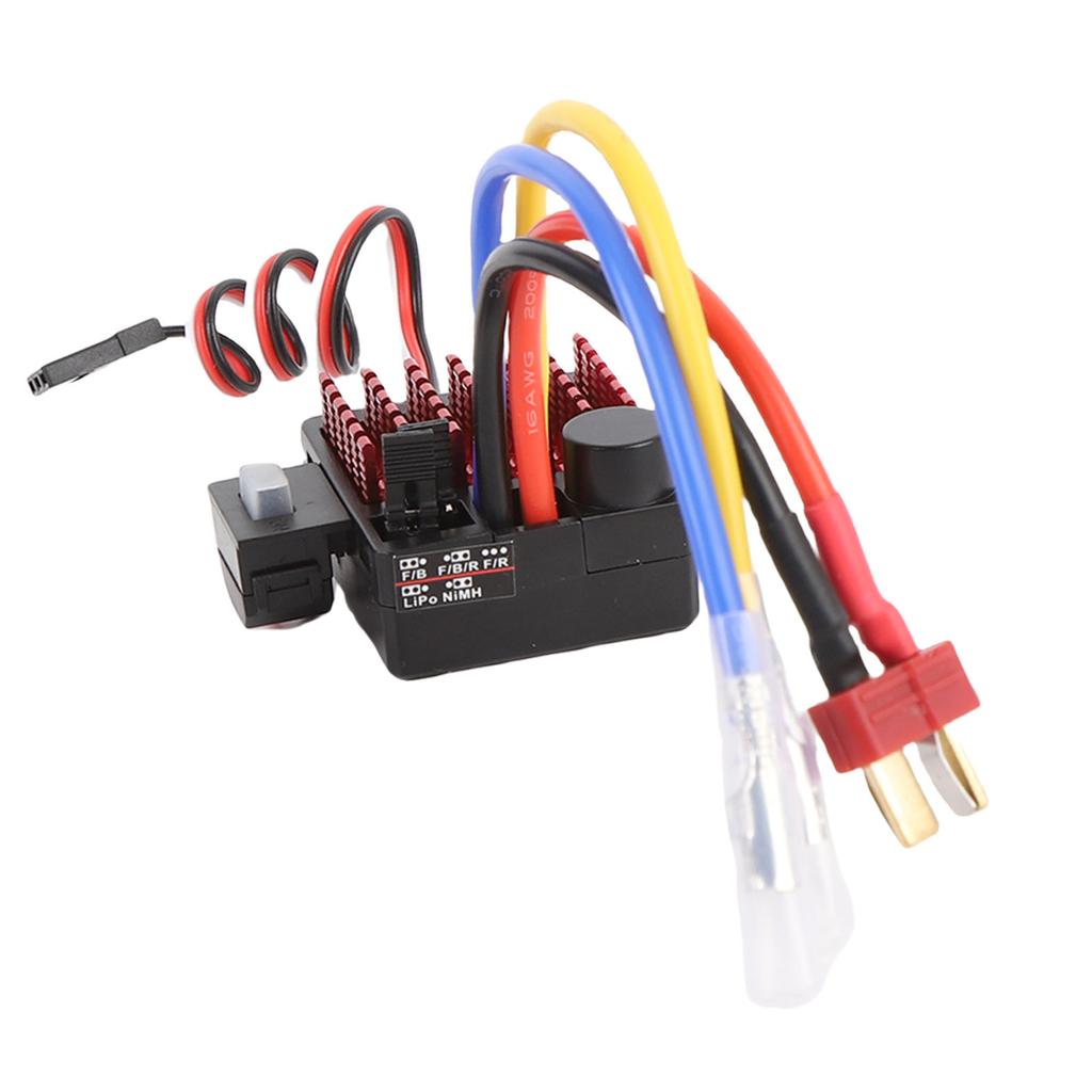 60A Brushed ESC for 540 550 750 Motors Alloy RC Electronic Speed Controller for RC Car Boat Tank Accessories