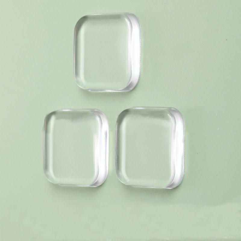 Silicone Door Stopper Pads - Transparent Wall Protector Bumper for Door Handle, Refrigerator & Furniture - Self-Adhesive Rubber Cushion