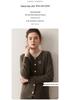 Lekasha Women's Autumn 2025 Embroidered Cashmere Cardigan - Korean Long Sleeve Knit Sweater