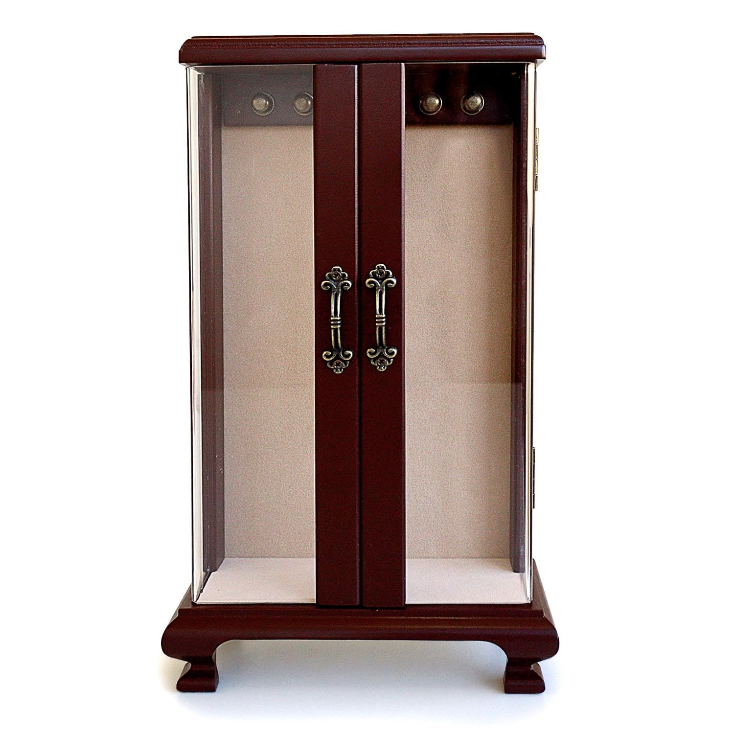 

Necklace Stand Jewelry Box Wooden Accessories Jewelry Box Storage Large Capacity Bordeaux [Sears] s98-0003-bd