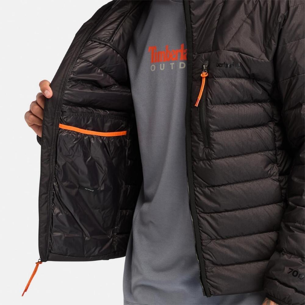 Timberland Water-Resistant Lightweight Stand Collar Down Jacket Men Jackets Black A6687-001