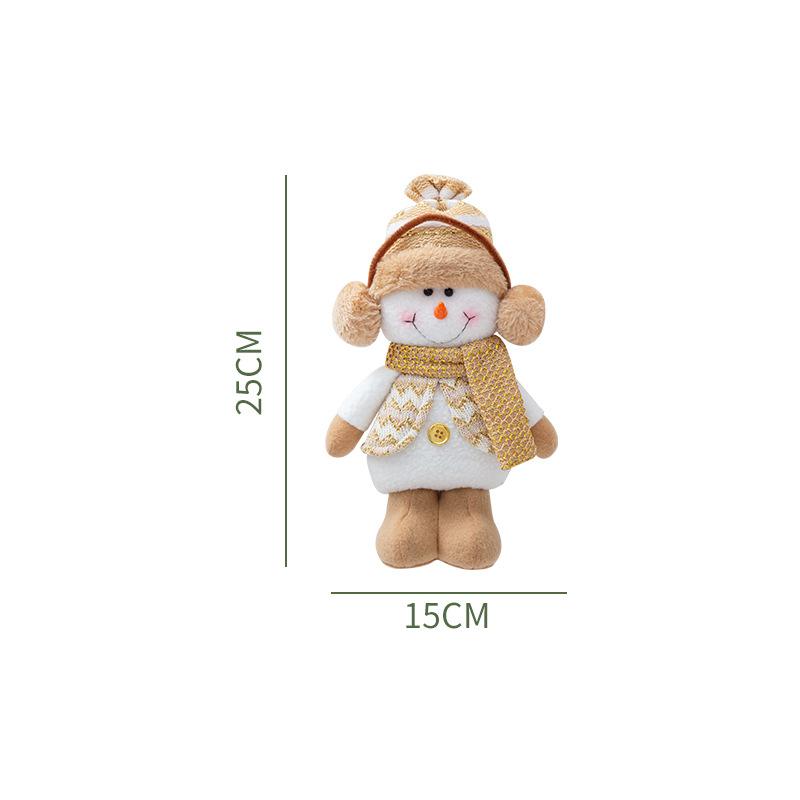 

Дед Мороз Снеговик Лось Рождественское украшение Украшение Рождественская стоящая кукла Кукла Украшение