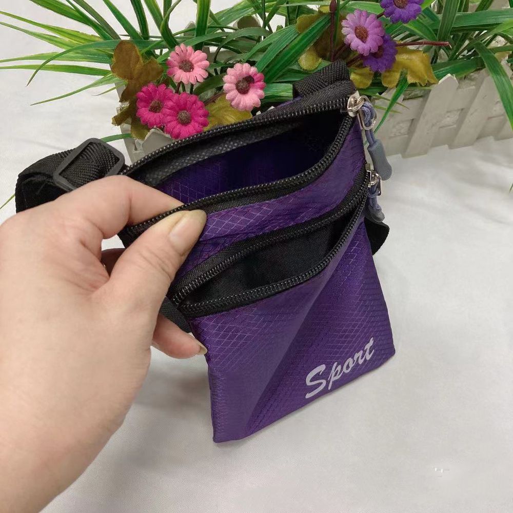 Soild Color Outdoor Fashion Small Simple Square Messenger Bag Storage Bag Mobile Phone Bag Letter