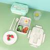 Wheat Straw Compartmented Insulated Lunch Box