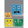 Face Changing Cube Board Card Game Building Blocks Cartoon Wooden Puzzle Montessori Anxiety Stress Relief Toys for Children Kids