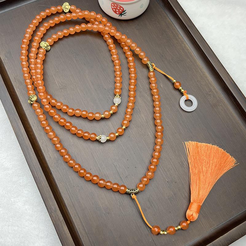 Exquisite Beaded Tassel Necklace Sweater Long Chain Necklaces Ethnic Style Women Jewelry Accessries Gift