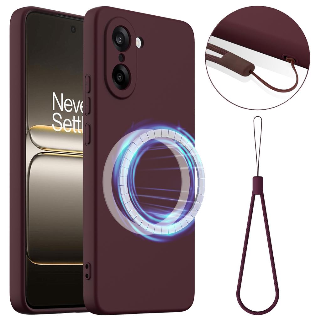 For OnePlus Nord CE5 5G Magnetic Case Anti-Drop Liquid Silicone Phone Cover