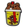 Milk Tea-Themed Cute Cartoon PVC Patch for DIY Shoes and Clothing Decor