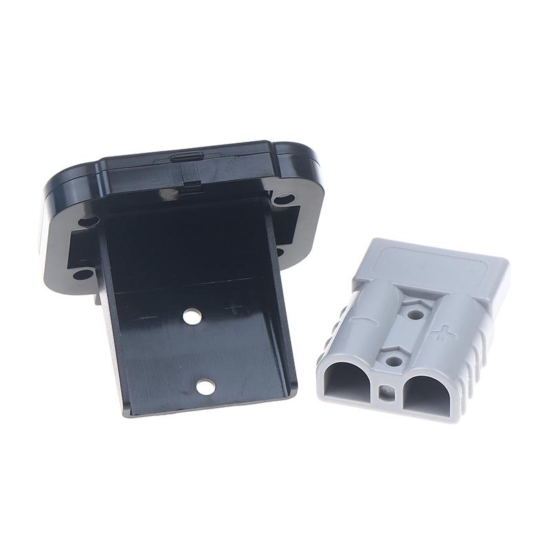 1/2set 50A Cable Connector Plug Battery Quick Connect Disconnect Connector Flush Mount Bracket Panel Cover For Caravan Camper