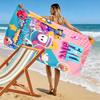 Custom Fall Guys Print Beach Towel, Large Soft Quick Dry Towel for Beach Camping Swimming