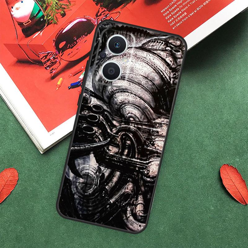 Hr Giger Li II Cover For OPPO Reno 5Z 4Z 2Z 8T 4 5 6 8 7 Lite 10 Pro OPPO Find X6 Pro X2 X3 X5 Lite Case