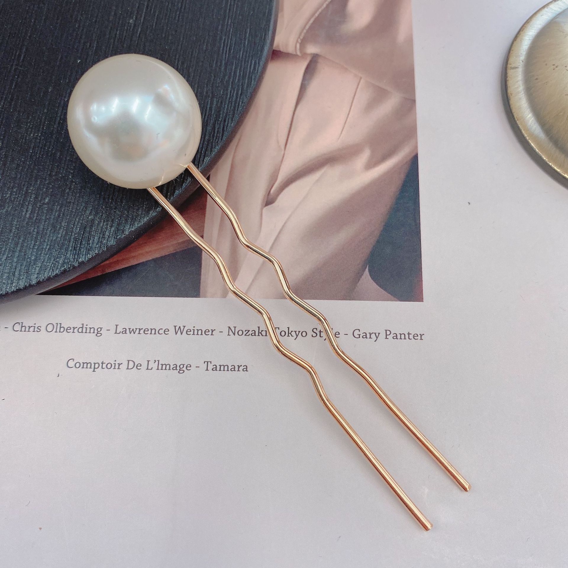 

New Women U Shaped Pearl Hairpins Metal Barrette Clip Wedding Bridal Hair Jewelry Accessories Wedding Hairstyle Design Tools