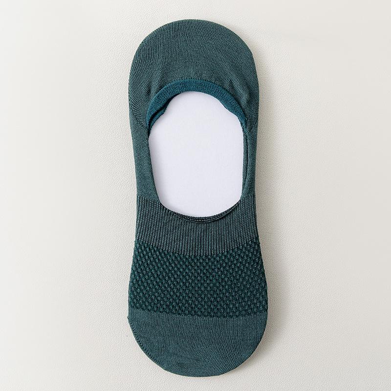 Male Spring and Summer Thin 5A Antibacterial Deodorant Sweat Shallow Mouth Invisible Socks