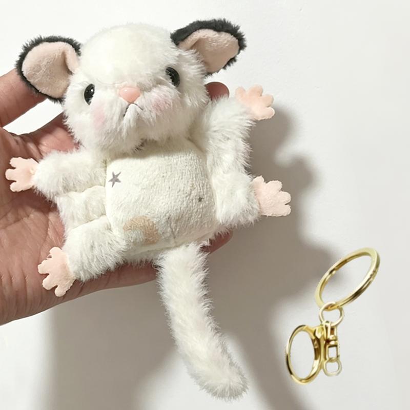 12 Stuks Vliegende Eekhoorn Pluche Hangend Speelgoed Schattige Suikereekhoorn Kleine Pop Sleutelhanger Knuffeldier Pop Rugzak Hanger Auto Decoratie 10CM