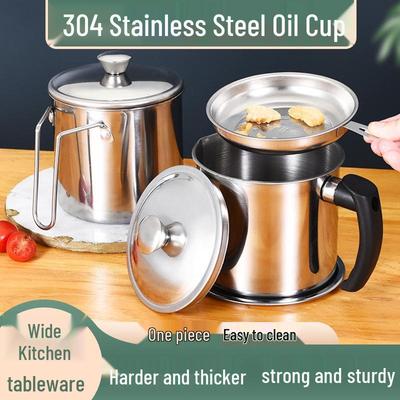 Large Capacity 304 Stainless Steel Oil Dispenser with Filter