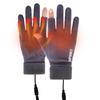 Touch Screen Electric Heated Hand Warmer Non-Slip USB Rechargeable Heating Thermal Gloves Soft 2 Finger Heated Gloves Windproof