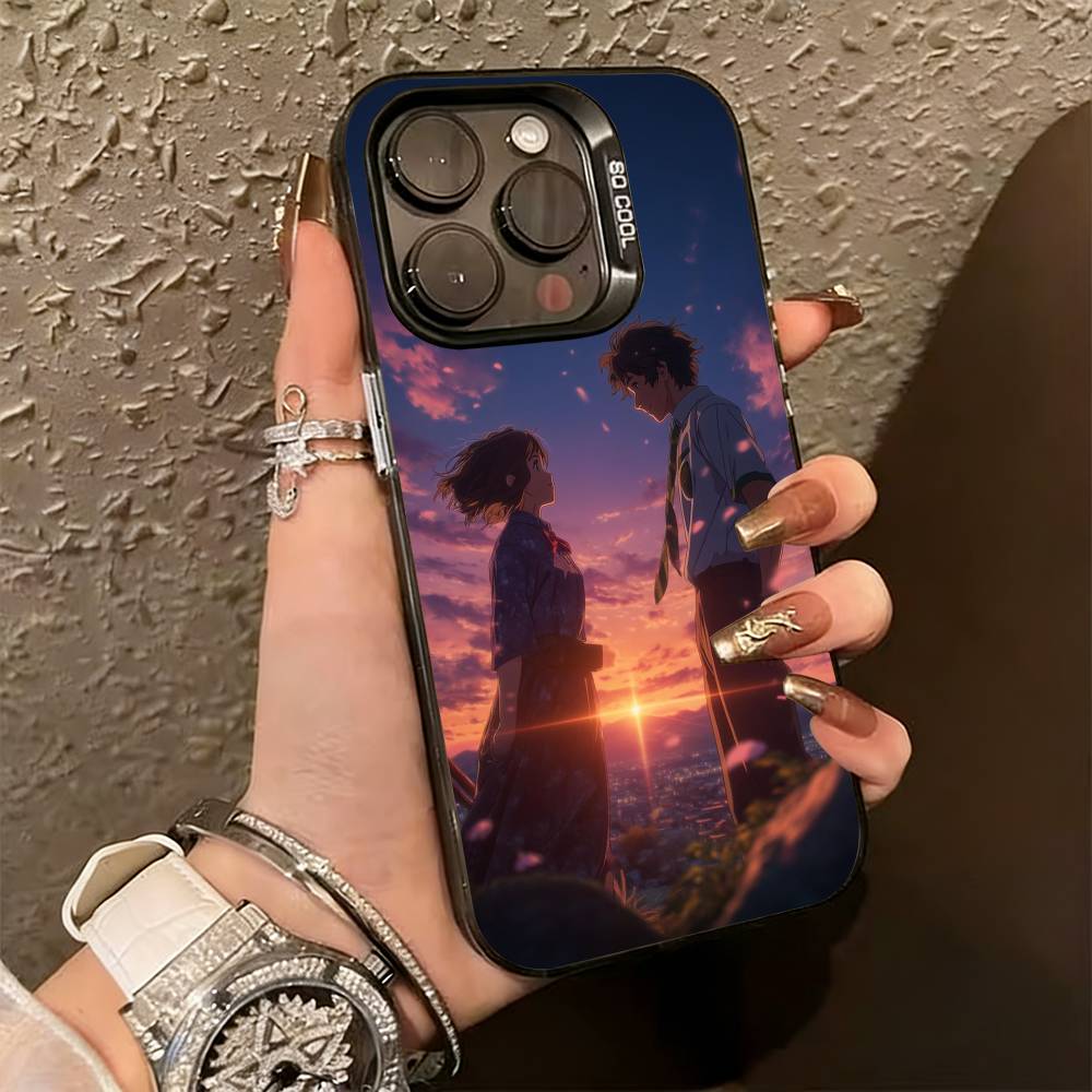 Suzume No Tojimari Daijin  Phone Case For iPhone 17,16,15,14,13,12,11 Plus,Pro Max,XS,Colored Silver Plated Inside Cover