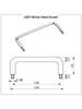 LS507 Solid Handle External Thread Pull Handle for Cabinets and Doors, Carbon Steel and 304 Stainless Steel