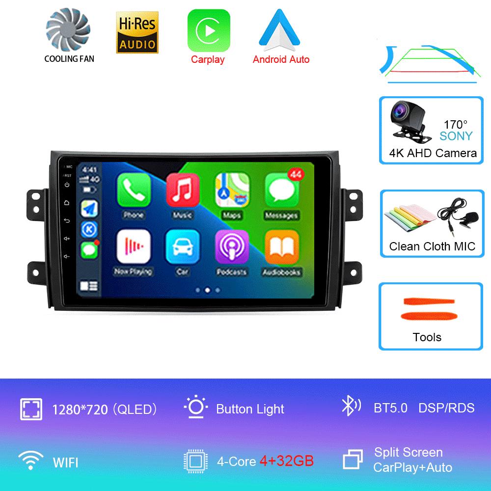 

Автомобильное радио Android 14 Carplay Auto Multimedia для Suzuki SX4 2006-2013 для Fiat Sedici 2005-2014 2din Автомагнитола Стерео Головное Устройство