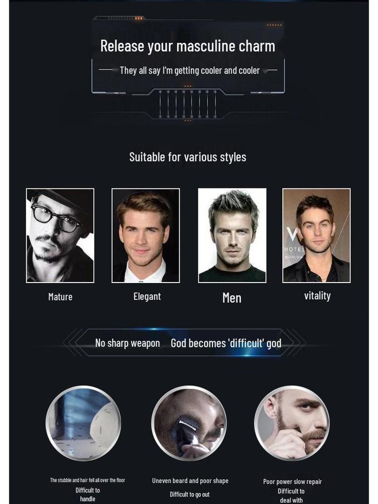 4-in-1 Electric Nose, Ear, and Eyebrow Trimmer Set