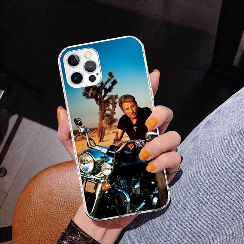 Johnny Hallyday Music Phone Case For iPhone 17 Air 16 Pro Max 16E 15 + 14 Plus 11 12 13 Mini 7 8 SE Gift Print Cover Fundas 17 A