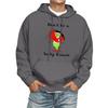 Men's Print Hooded Sweatshirt Long-Sleeve Casual Pullover Hoodie Hooded Sweatshirt