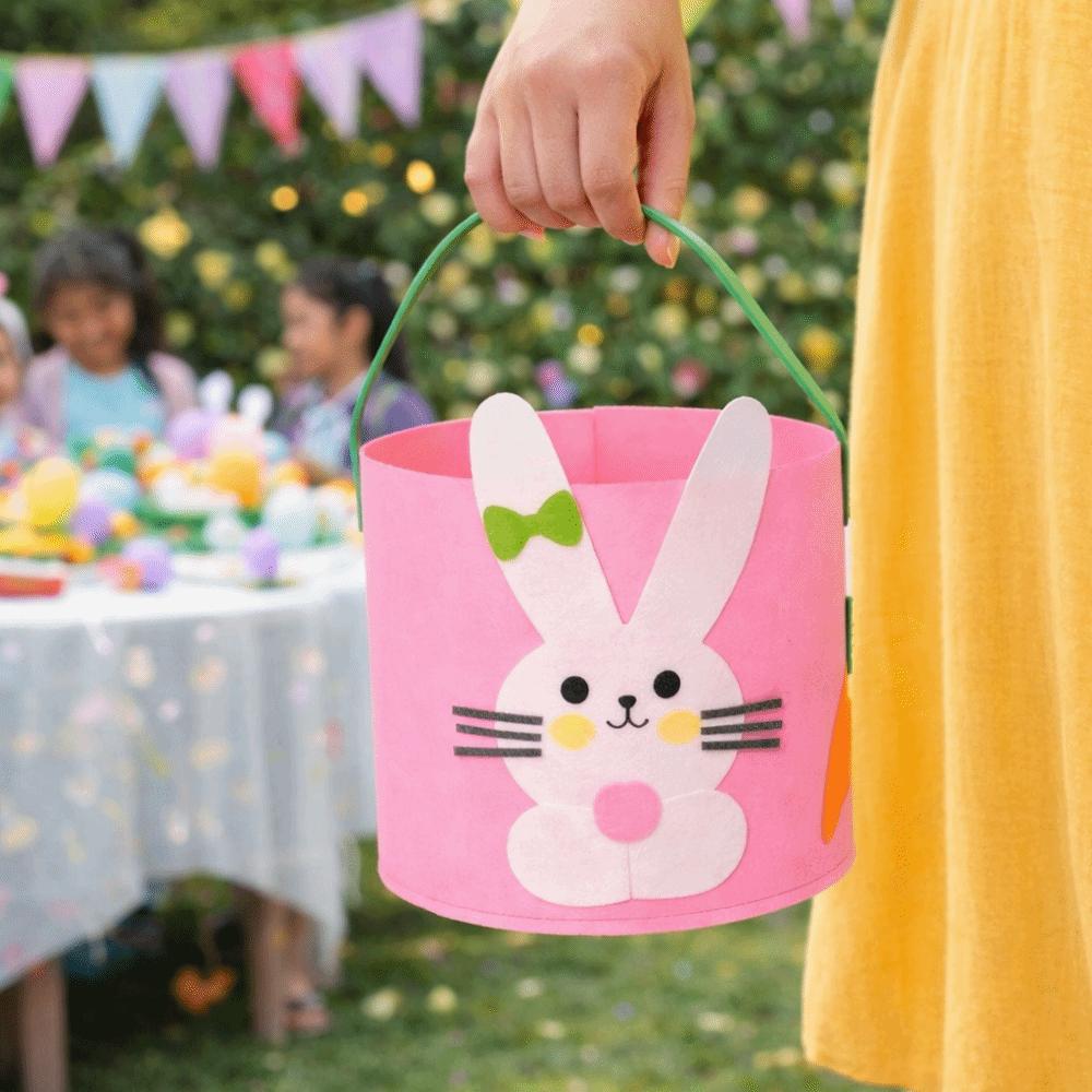 Large Capacity Rabbit Candy Bags Felt Cookie Gift Bag Festival Present Storage Bag Party Favors