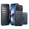 iPhone 17 Pro Flip Case: Card Slot, Magnetic, Wireless Charging Stand, Leather S25U