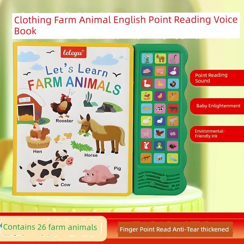 

Говорящая Книга для Раннего Обучения Английскому Языку, Новое Поступление, Экспортная Трансграничная, Машина для Чтения по Точкам Английских Слов, Аудиокнига для Просвещения Farm Animal Voice Book [26 Animals] 2 10% Discount