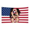 Megan Fox Bandeira dos EUA Megan Bandeira dos EUA Banner Durável de Poliéster Adequado Para Festas Internas e Externas Decorações de Aniversário