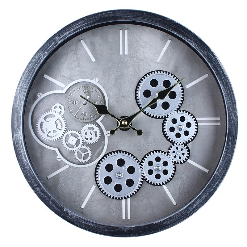 35CM Retro High-end Wall Clock for Living Room New Style Ancient Style Modern Creative Wall Clock