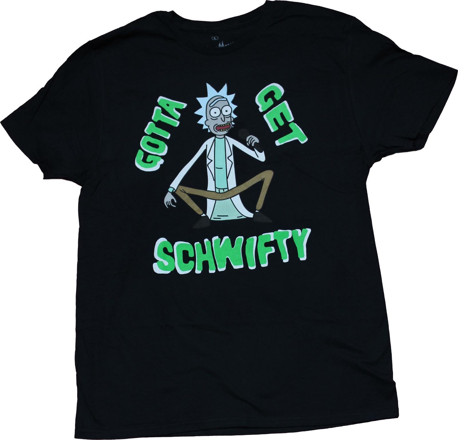 Rick & Morty New Adult T-Shirt - Gotta get schwifty Rick Image XXL