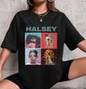 Halsey Badlands Patterned Retro Loosefitting Casual Tshirt Unisex Cotton Streetwear Tshirt Shirts for Unisex Harajuku Shirts