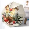 1pc Horse Ornament Automatic Folding Umbrella - Portable Collapsible Design, 8-Rib Iron Frame, Durable Fabric Yy251125090