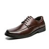 Large Size 482025 Four Seasons New Low Top Square Head Men's Business Casual Fashion Youth Wedding Leather Shoes