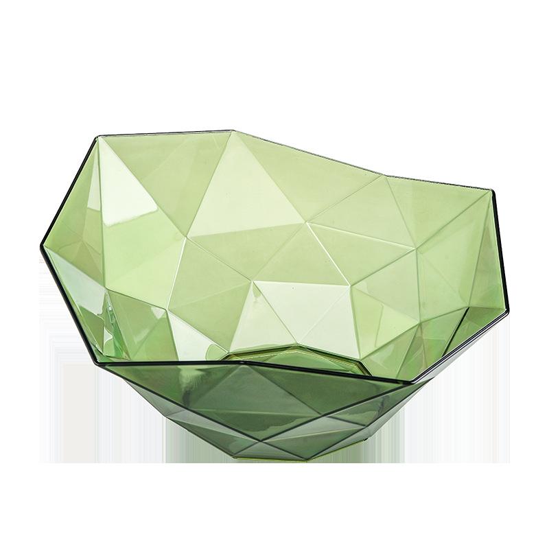 Zuhause Wohnzimmer Kreative Obstschale, Hochwertige Modische Und Transparente Aufbewahrungs-Obstschale, Geometrische Süßigkeiten-Nussschale