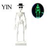 Fish Tank Skeleton Decor Dancing Aquarium Bubbler, Glow-in-The-Dark with Air Driven Moving Saltwater Motion Action, Decorative Bubbler for Freshwater