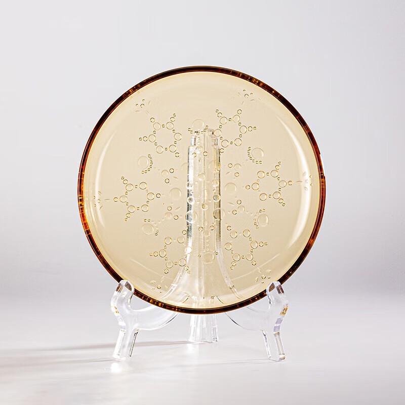 Gaotaibai 8.5-inch High Borosilicate Glass Dinner Plate