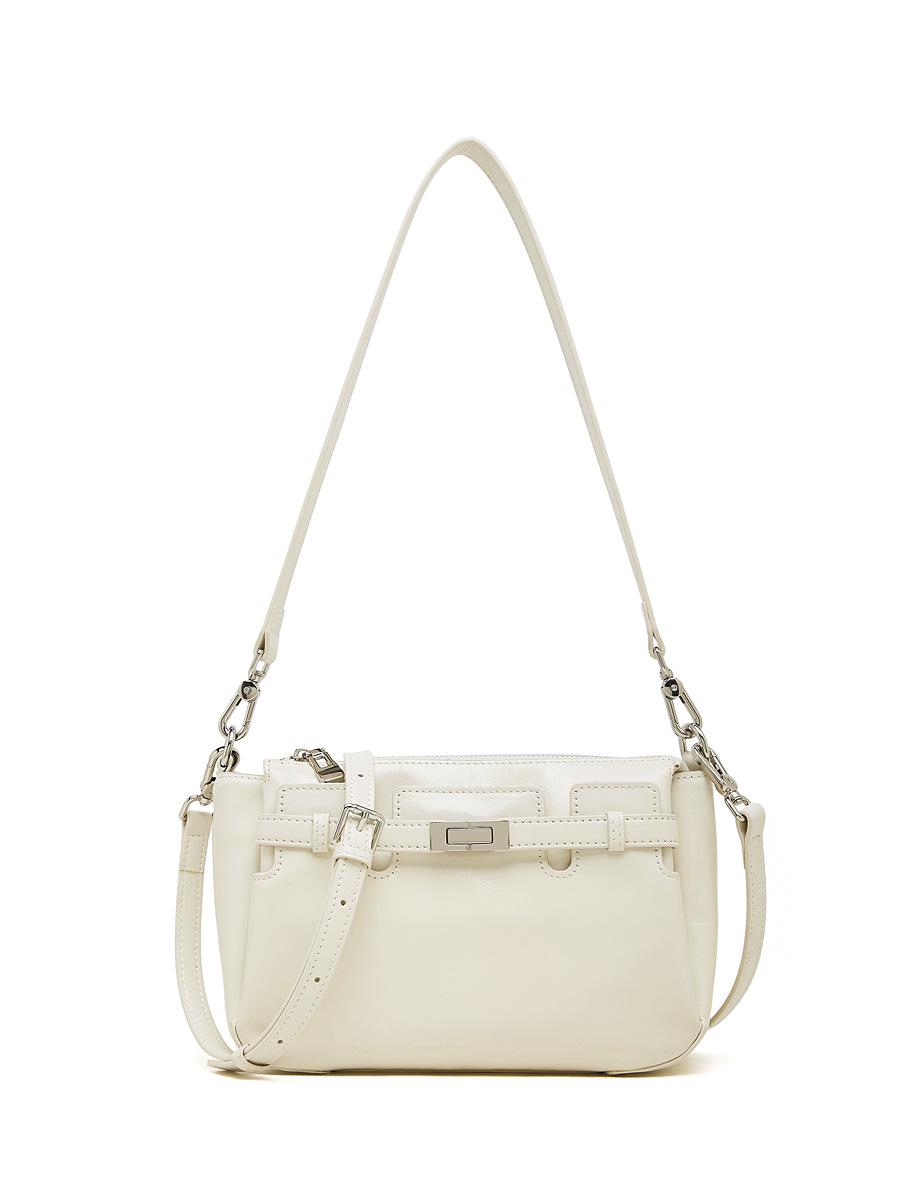 

Versatile Oil Wax Leather Women s Crossbody Handbag (2026 Model) 24*9*17 cm жемчужина белый