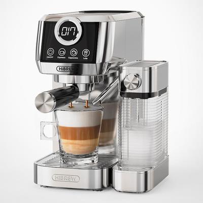 Halbautomatische Kaffeemaschine Hibrew H13A Mit Dual-Boiler-System, 6 Kaffee-Modi, Automatische Reinigung, 20 Bar Druck