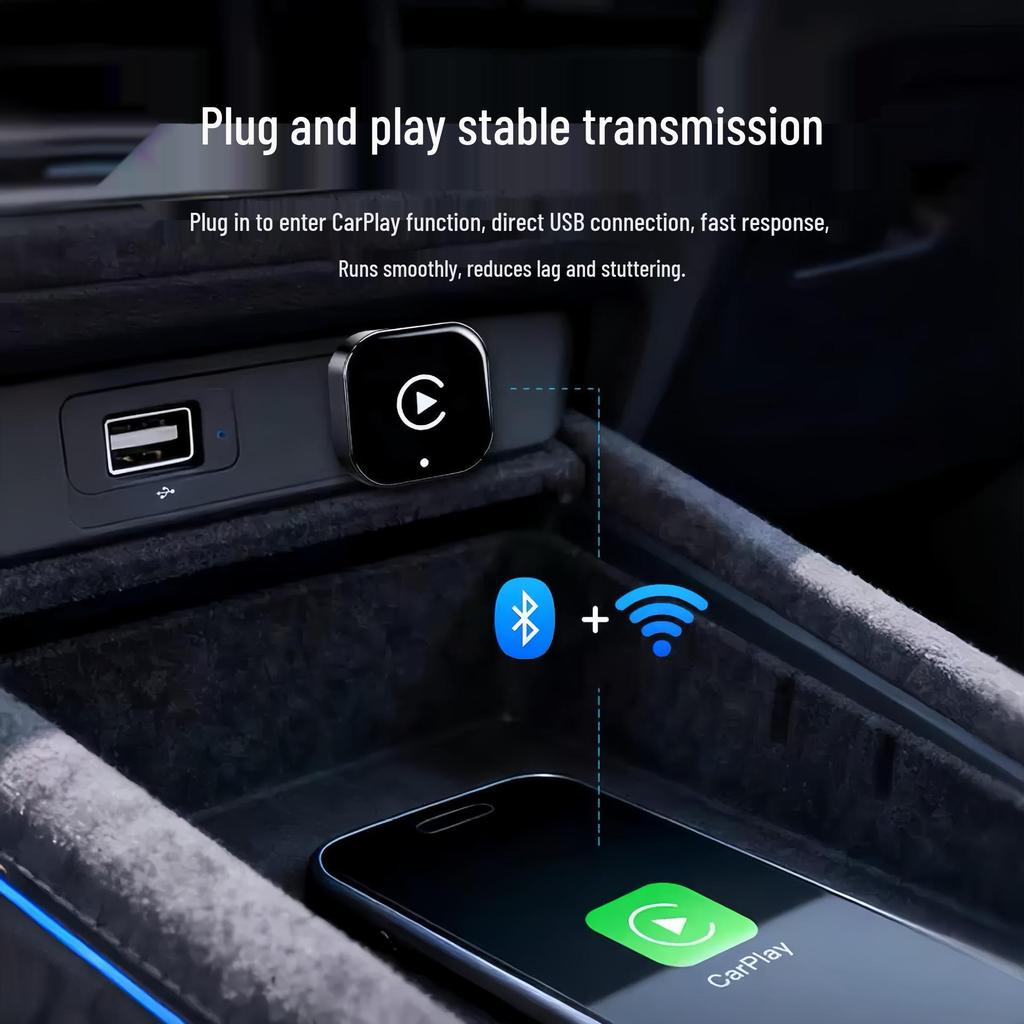 Modul de Interconectare CarPlay și Android Auto prin Fir la Wireless Transfrontalier