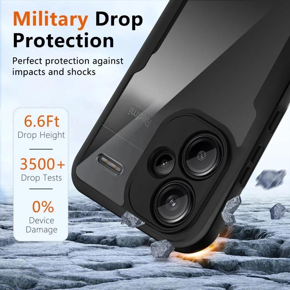 For Redmi Note 13 14 Pro Plus 360 Full Body Screen Protector Transparent Case For Redmi Note 13 14 Pro Shockproof Phone Cover