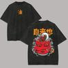 Jiraiya T Shirt Naruto Men Acid Wash Back Print Gamabunta Anime Graphic Cotton Streetwear Sannin Toad Vintage Bootleg Tee