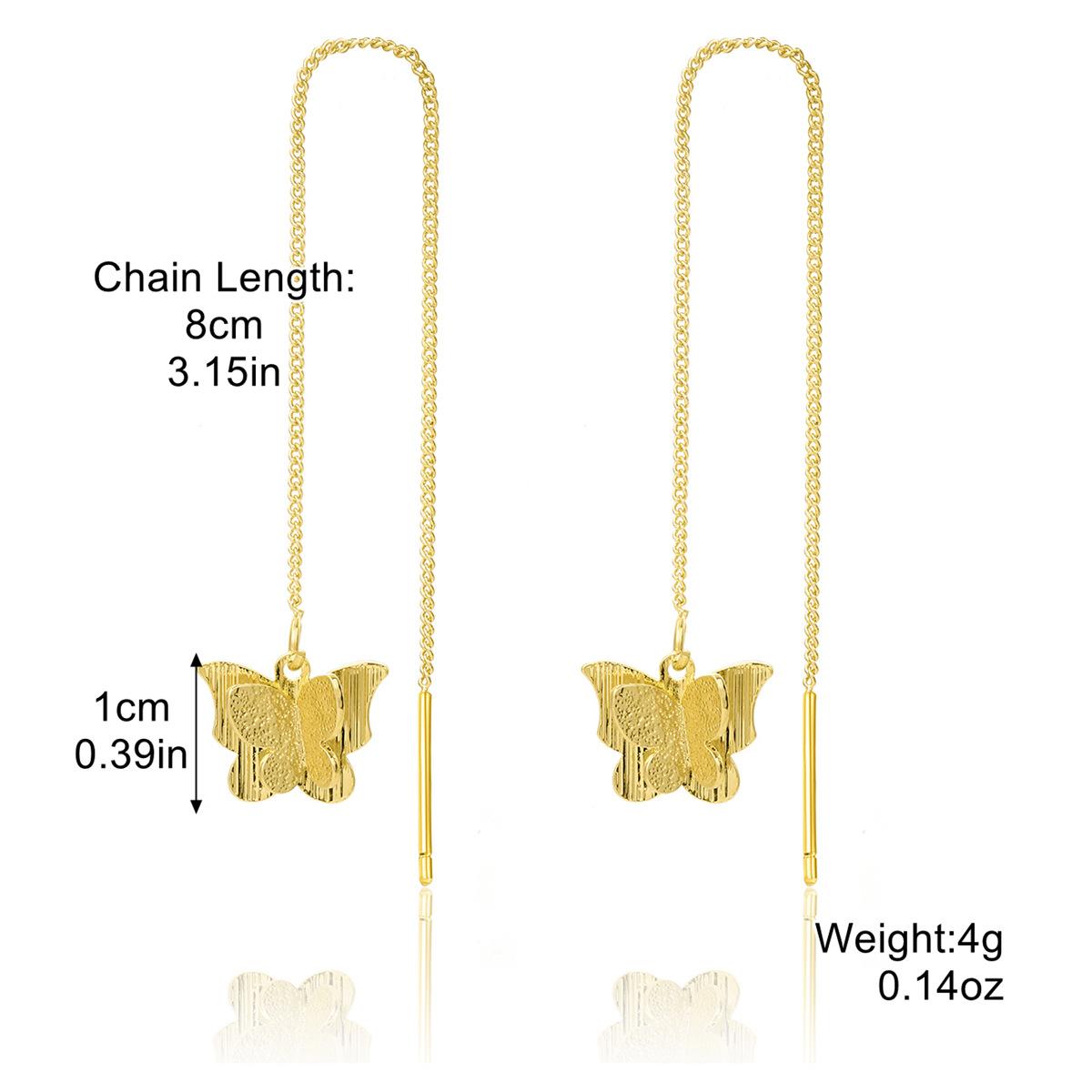 

Серьги-бабочки Летние Длинные Преувеличенные Большие Серьги Чувство Высокого Класса Посадки Металлические Серьги-бабочки с Капельным Маслом Модные Серьги 2025 Повседневные Украшения