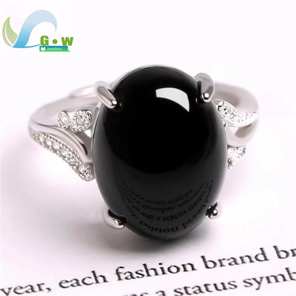 Rode Agaat Jade Ring Dames Opening Verstelbaar Eenvoudige Stijl Chalcedoon Sterling Zilveren Ring voor Moeder Dames Ringen Fijne Sieraden Cadeau