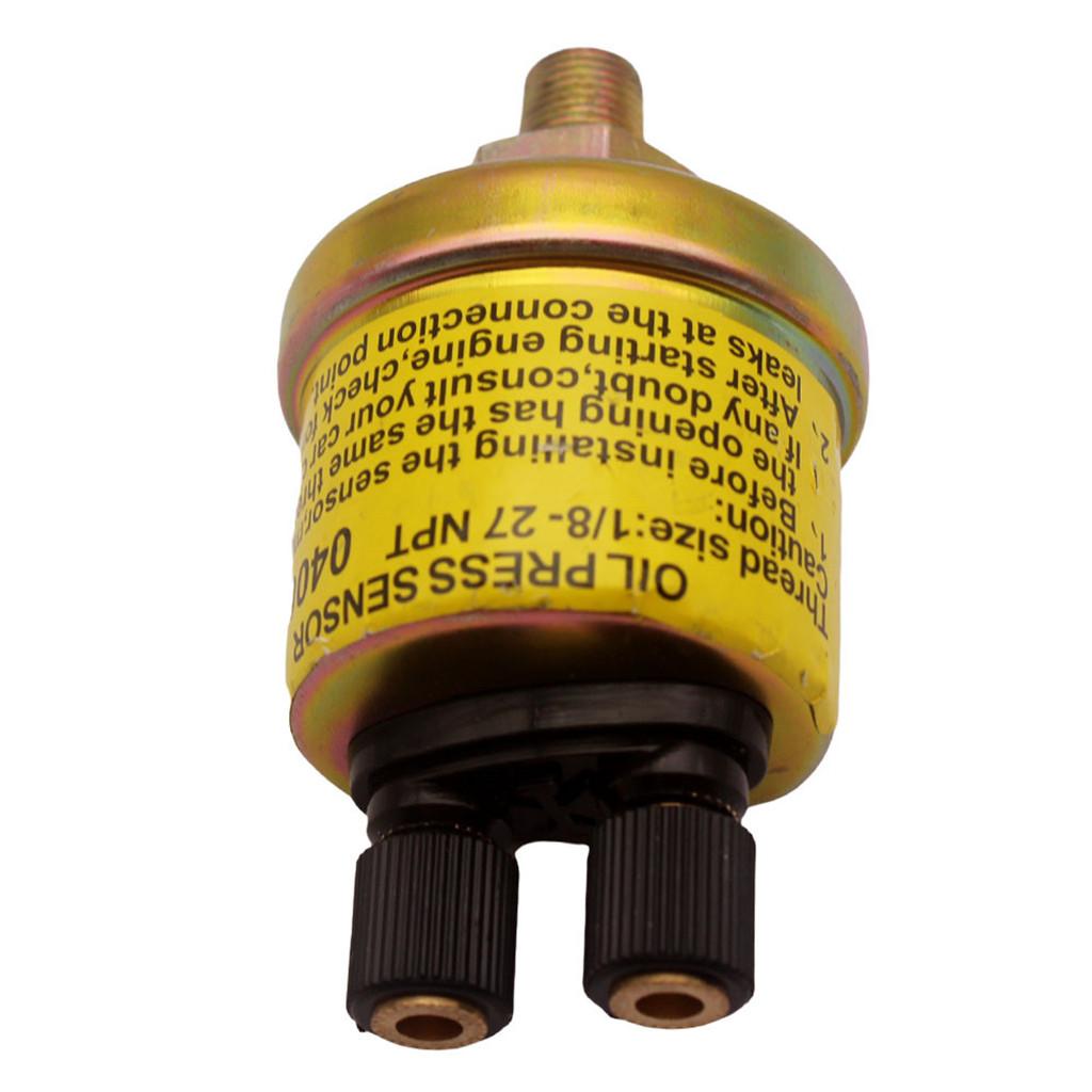 Aluminum Oil Pressure Sensor Sender 2 Terminal Mechanical Meter 150 PSI for Universal Car Oil Pressure Gauge