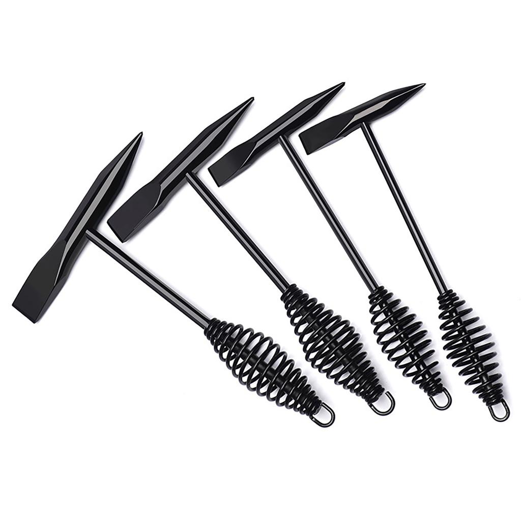 Schweißschlackenhammer mit gehärtetem Meißel Komfortabler Federgriff Schweißpickhammer für Elektroschweißer